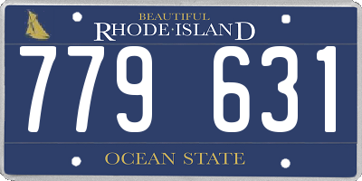 RI license plate 779631