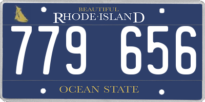 RI license plate 779656