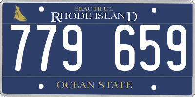 RI license plate 779659