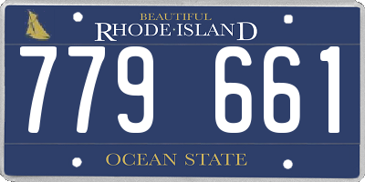 RI license plate 779661