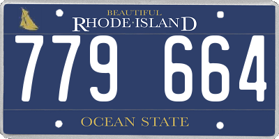 RI license plate 779664