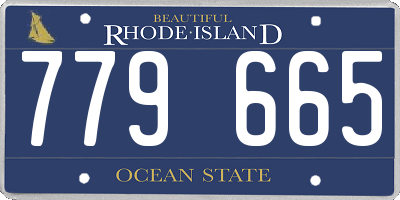 RI license plate 779665