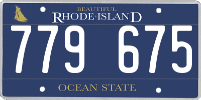 RI license plate 779675