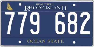 RI license plate 779682