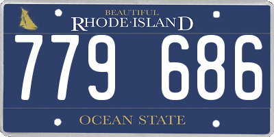 RI license plate 779686