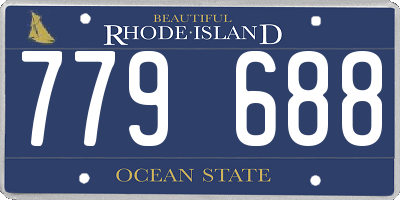 RI license plate 779688