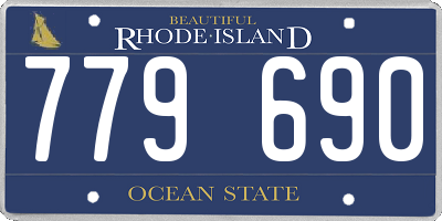 RI license plate 779690