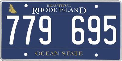 RI license plate 779695