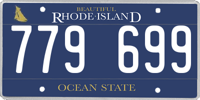 RI license plate 779699