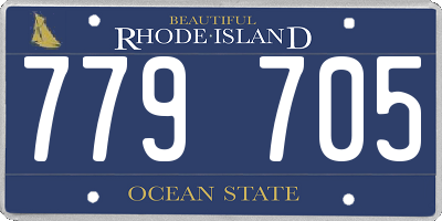 RI license plate 779705