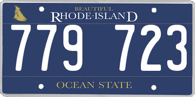 RI license plate 779723