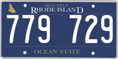 RI license plate 779729