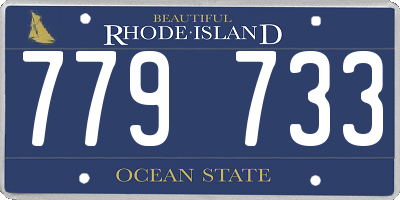 RI license plate 779733