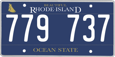 RI license plate 779737