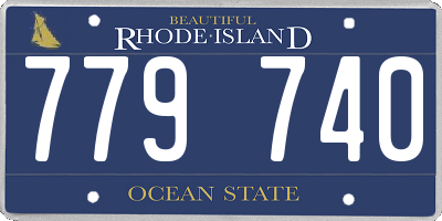 RI license plate 779740
