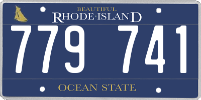 RI license plate 779741