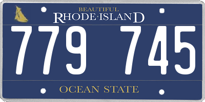 RI license plate 779745