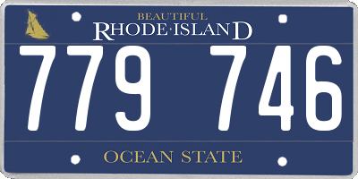 RI license plate 779746