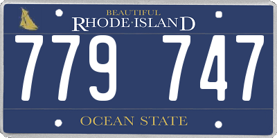 RI license plate 779747