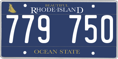 RI license plate 779750