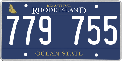 RI license plate 779755