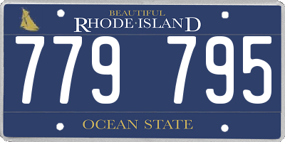 RI license plate 779795