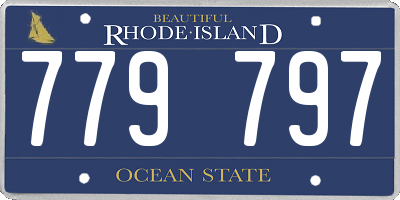 RI license plate 779797