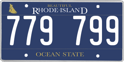 RI license plate 779799