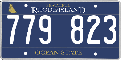 RI license plate 779823