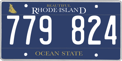RI license plate 779824