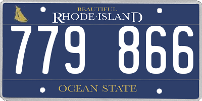 RI license plate 779866