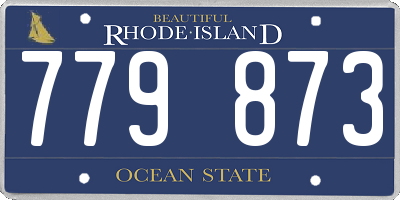 RI license plate 779873