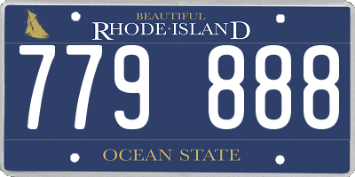 RI license plate 779888