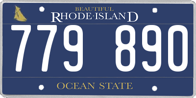RI license plate 779890