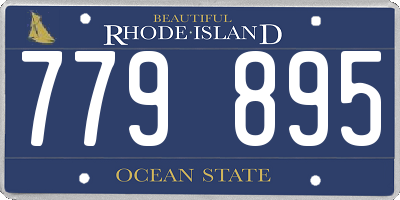 RI license plate 779895