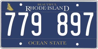 RI license plate 779897