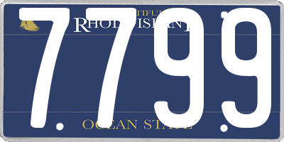 RI license plate 7799