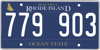 RI license plate 779903