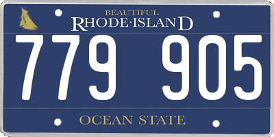 RI license plate 779905