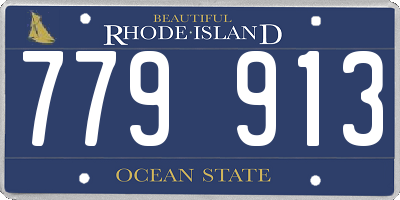 RI license plate 779913