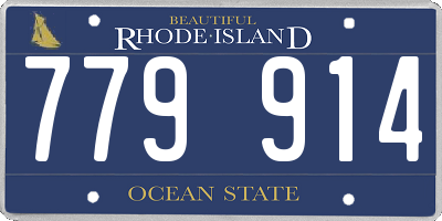 RI license plate 779914