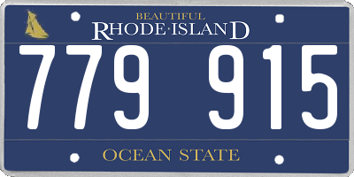 RI license plate 779915
