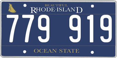 RI license plate 779919