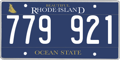 RI license plate 779921