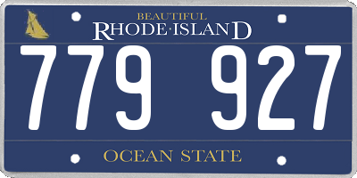 RI license plate 779927