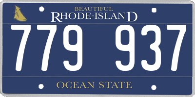 RI license plate 779937