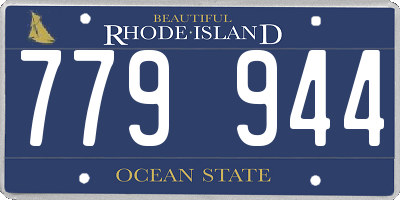 RI license plate 779944