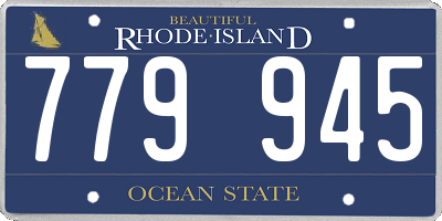 RI license plate 779945