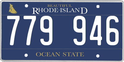 RI license plate 779946