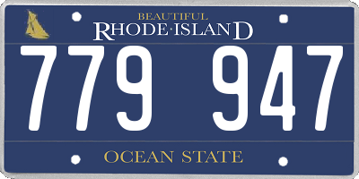 RI license plate 779947